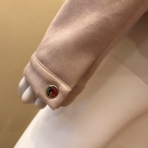 Marc New York Faux Suede Jacket Blush Taupe - Picture 9 of 14
